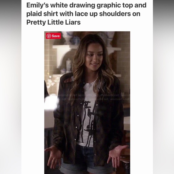 Free People Lace Up Plaid Navy Combo - Picture 5 of 13